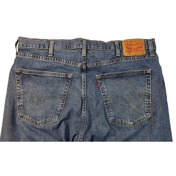 Levis 512 tapered blank tab jeans sz 38x30 EUC stone blue comfort casual y2k - Picture 5 of 9